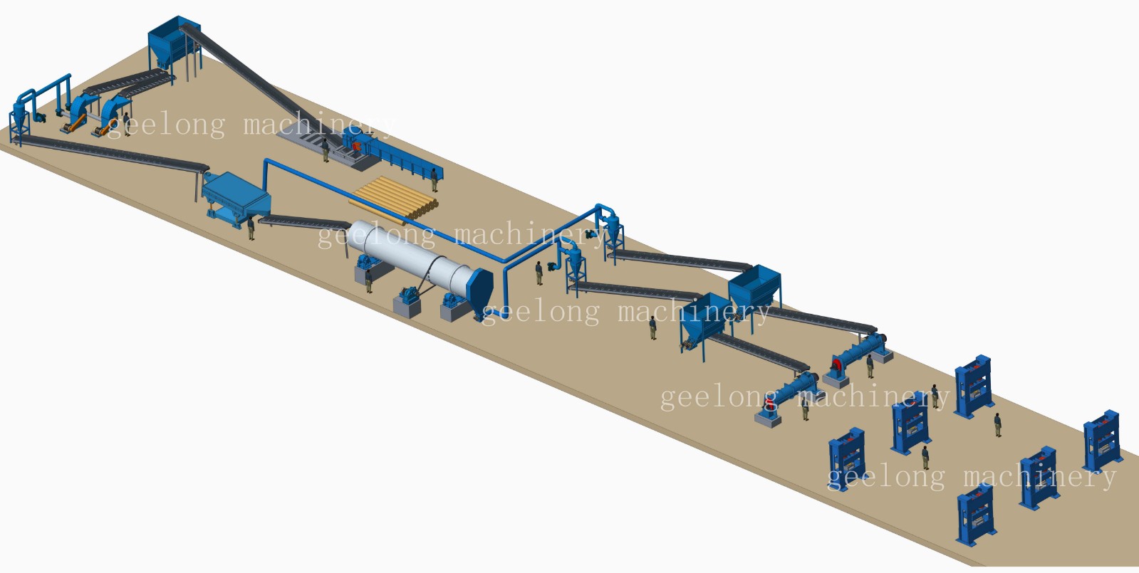 Mesin pembuat palet / Mesin produksi palet / Mesin palet terkompresi