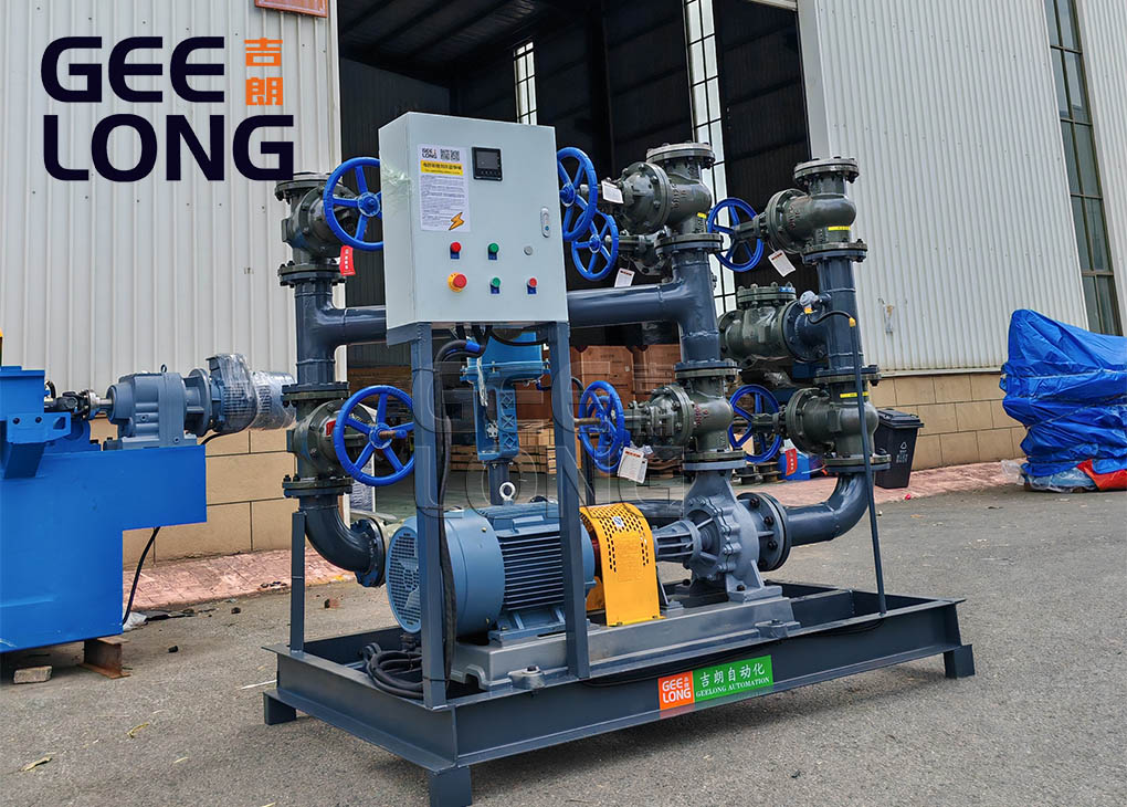 Sistem pompa sirkulasi sekunder minyak termal 22KW dengan KONTROLER OMRON