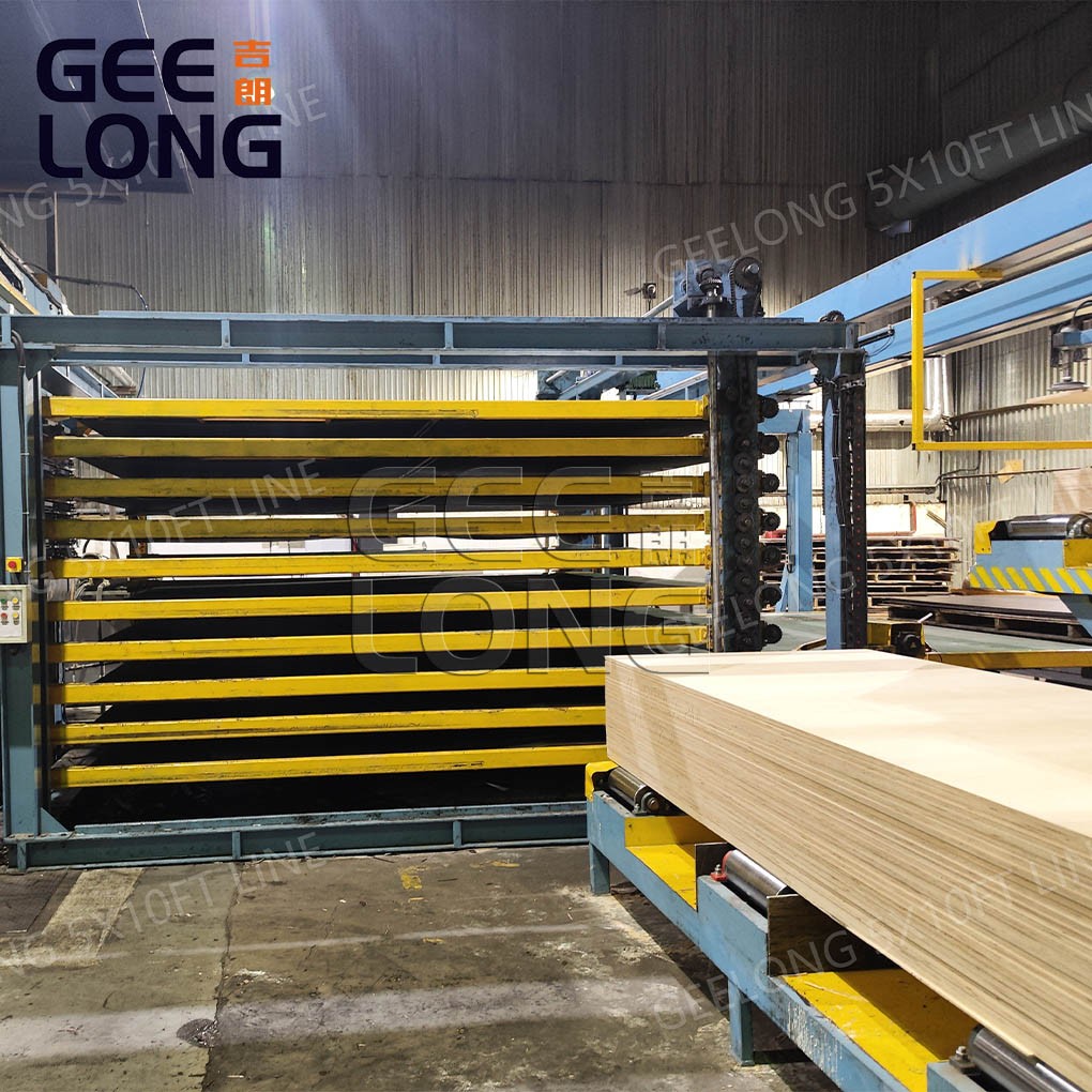 Mesin Press Panas Kayu Lapis Otomatis 5X10 KAKI