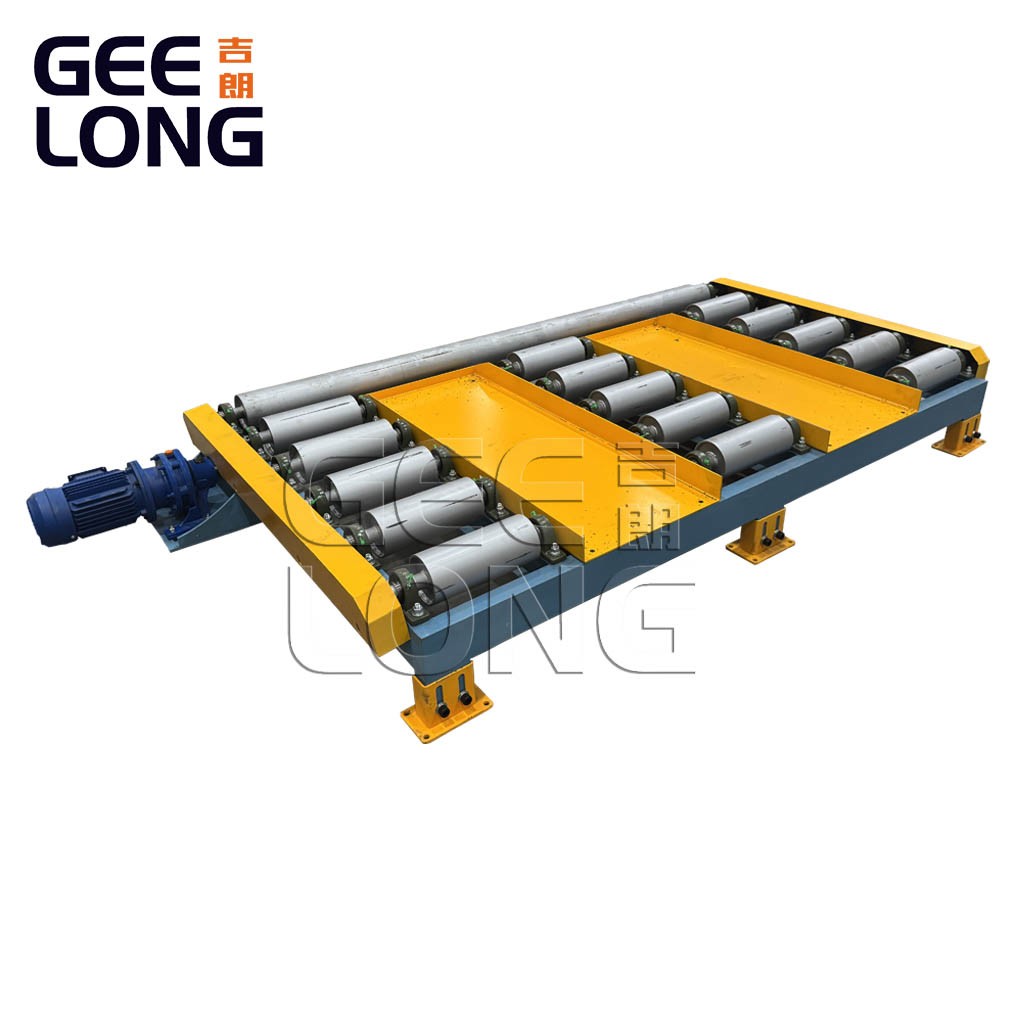 Konveyor rol bertenaga kayu lapis