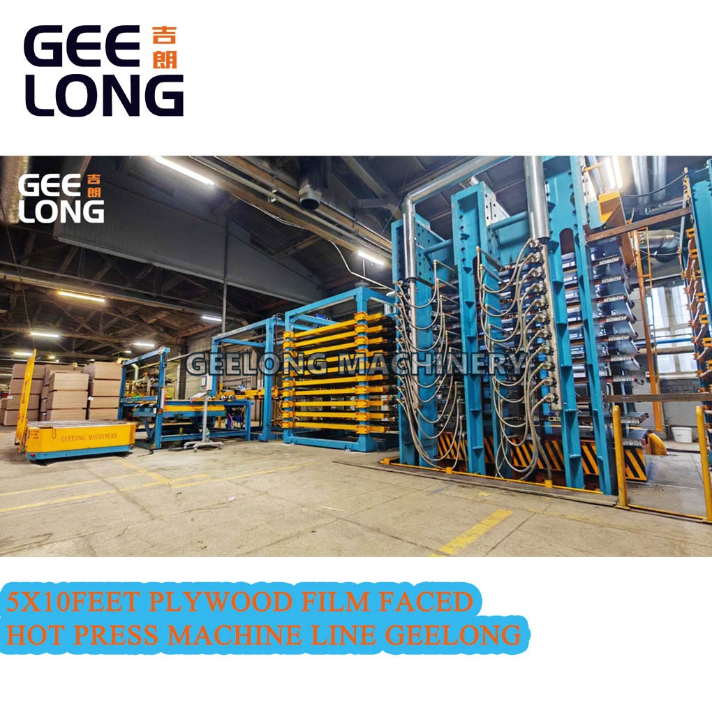 5x10feet plywood film menghadapi mesin pers panas garis GEELONG